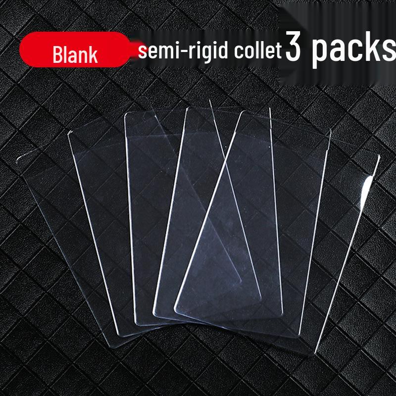 Genomskinligt halvstyvt korthållare för Yu-Gi-Oh, Pokemon, Magic, Sportkort - 35PT