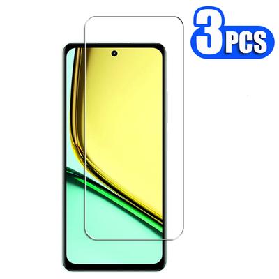 3 Adet Cam Realme C67 Temperli Cam Cam Ekran Koruyucu HD Koruyucu Realme C67 4G