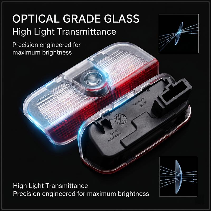 2 Pezzi Luci Portatili Wireless per Ombra Fantasma Portiera Auto Proiettore Logo di Benvenuto LED Lampada Per Porsche Boxster Cayenne Panamera Macan Cayman 911 918 996 917