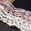1String, Baroque Pearls, 7×20-8×22mm, Rectangle Natural Freshwater Pearl Beads for Jewelry Making DIY Supplies, Women's Craft Gifts 36cm