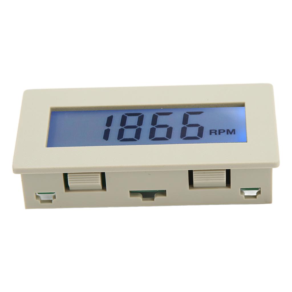 Motor Tachometer 10 To 9999 LCD Display Accurate Measurement RPM Tachometer with Hall Sensor DC8‑24V