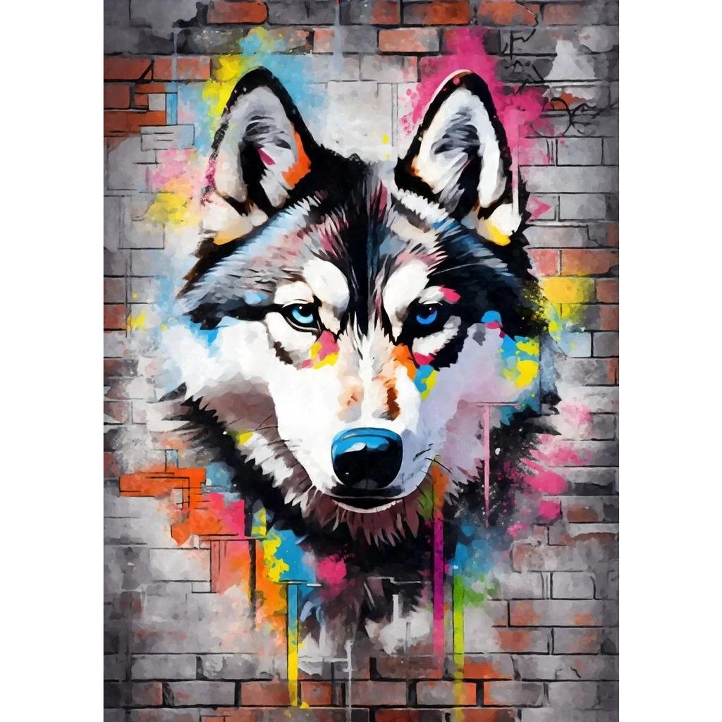 Cute Pet Dogs Graffiti Poster Prints Aesthetic Pug Dachshund Maltese Dog Wall Art Canvas Painting Home Kids Room Decor Picture