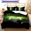 GTA 3pcs Bedding Set Duvet Cover Closure Includes 1 Duvet Cover & 2 Pillowcases for All Seasons Bedroom Home Dorm Decor