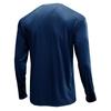 Autumn and Winter Classic Solid Round Neck Button Long Sleeve Men's T-Shirt