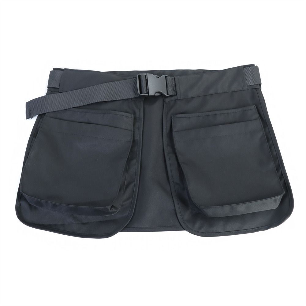 Black Waist Pack Multi-functional Fanny Pack Wear Resistant Apron Belt Bag  Mountaineering