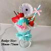 Kawaii Ice Cream Cup Badge Holder Anime Character Badge Display DIY Figurines for Desktop Decoration Fashion Gifts for Friends