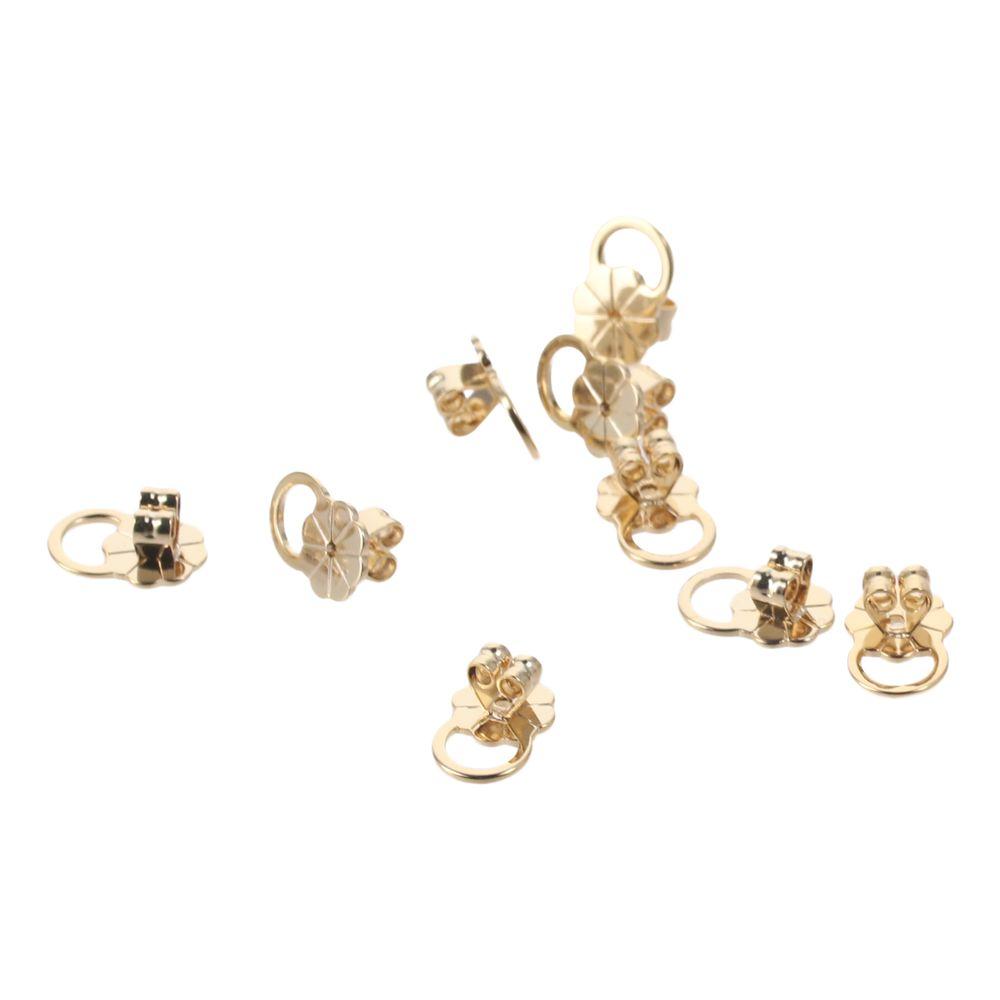 White Gold Earring Backs Gold Large Earring Backing Earring Backs Stopper  For Heavy Earrings