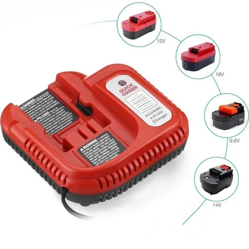 For Black & Decker Power Tools Battery Charger 9.6V-24V Ni-Cd Ni-MH Nickel Replacement Charger NICD/NIMH Nickel Battery FC240
