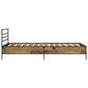 Bed Frame Reclaimed Wood Look 80 x 200 cm Engineered Wood