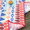 Lightweight Picnic Mat with Waterproof Coating - Stain-Resistant, Reflective Trim, Includes Pockets and Straps, for Outdoor Use