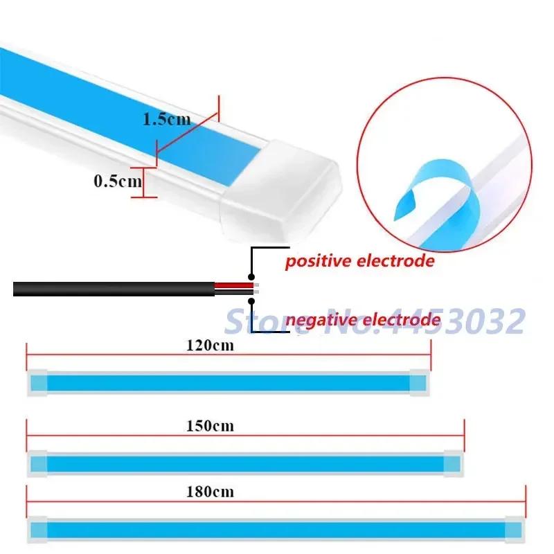 LED Strip Car Hood Light DRL For SAAB 9-3 93 9-5 9 3 9000 9 5 GPS Stand 12V Scanning Effect Daytime Running Lamp Accessories
