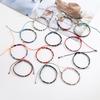 Colourful Bohemian-style cotton-linen woven bracelet – a simple versatile piece