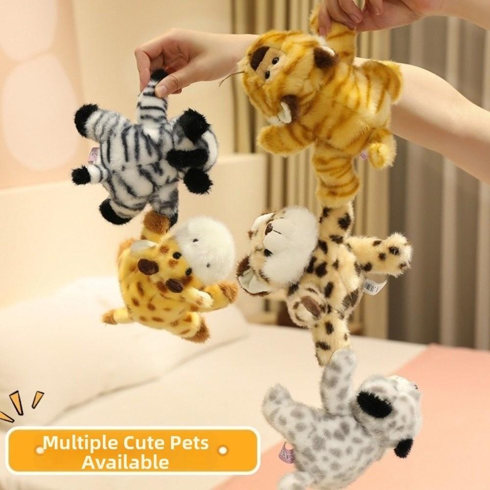 Tiger Magnetic Refrigerator Sticker Doll Zebra Toy Cat Lying Doll Home Decor