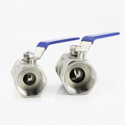 Stainless Steel BallValve Ball Valve 1/4" 3/8" 1/2" 3/4" 1" 1-1/4" 1-1/2" Female BSP Valve with Vinyl Handle Thread Valves