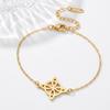 Witch Knot Adjustable Stainless Steel Hollow Bracelet - Fashionable Beach & Summer Accessory