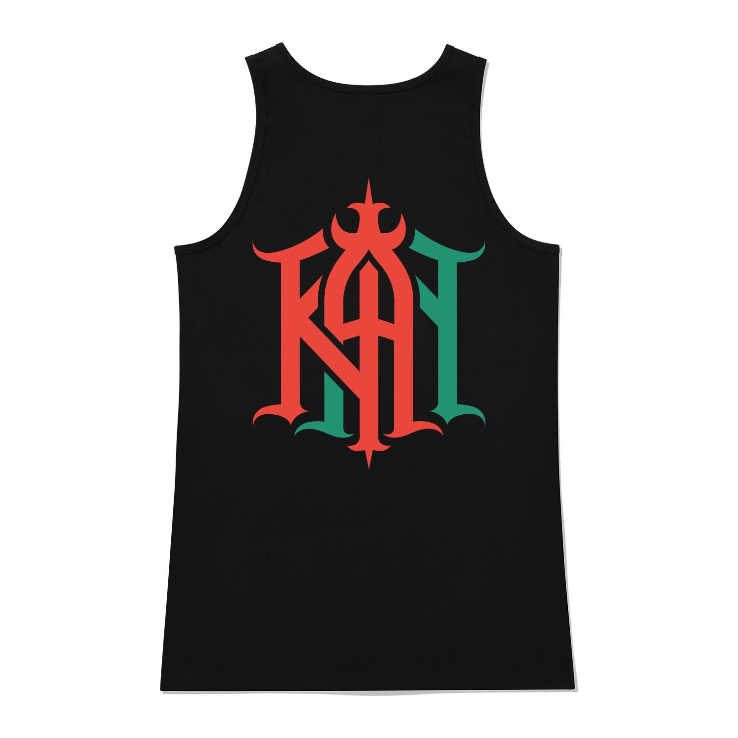 Khan 6312 Ksb0028 Khan Two-Cut Long Sleeveless - Black Black/L