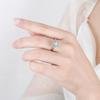 Hot-Selling Heart-Shaped Ring Rotating Real Gold Electroplating Craftsmanship Design Sense Ins Style Female Exquisite Jewelry