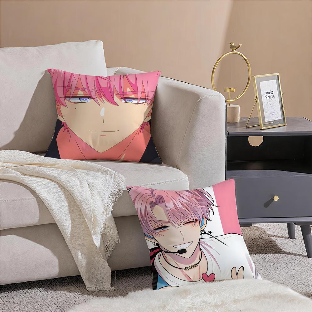 Casual Fashion Cute TTamons BSide Anime Cushion Cover Linen Pillow Case Soft Breathable Protective Couch Room Decoration