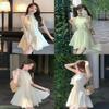 French Lady Irregular Waistless Chiffon Dress With Halter Neck For Summer Fashion
