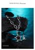 Men's Black Star Pendant Necklace - High-End Niche Design Clavicle Chain Accessory