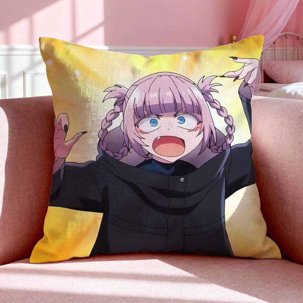 Anime C-Call Of The Night Cushion Cover Breathable Linen Pillowcase Summer Odorless Eco-Friendly Invisible Zipper Washable