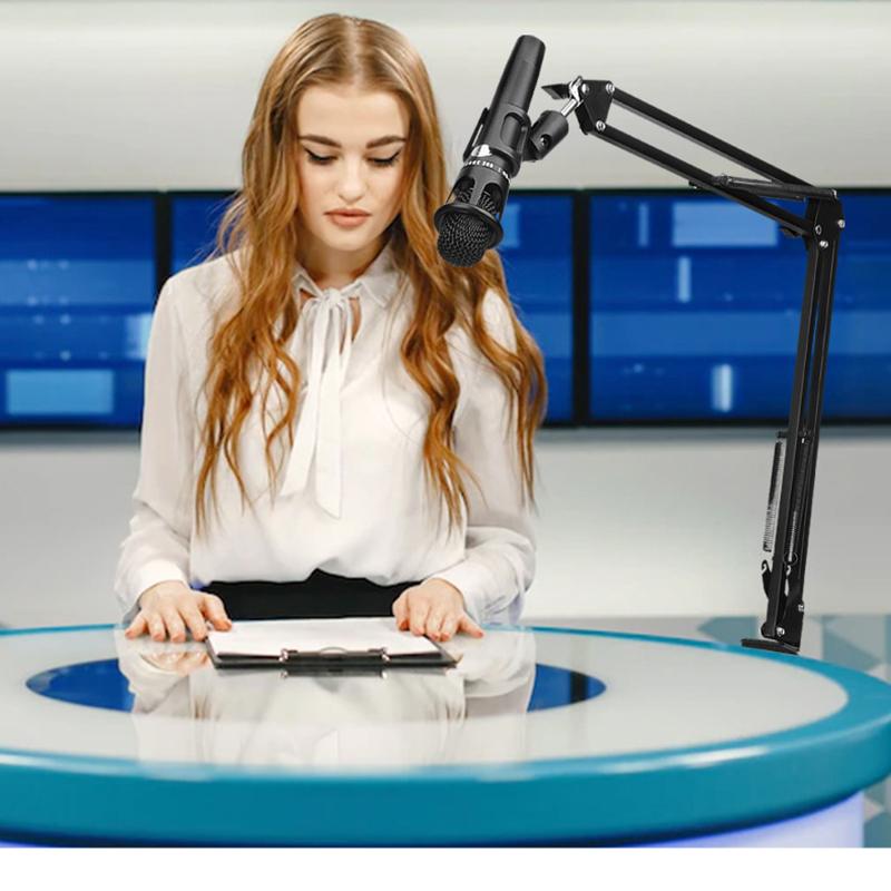 Articulated Arm Microphone Support Table Boom Mount for Micro Holder Desktop Microfno Tripod Stand for Mic Universal Holder