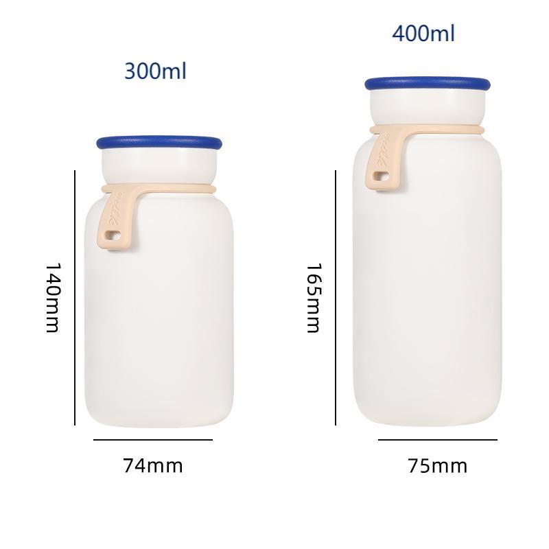 300/400ml Japanese-Style Thermos Hot Water Bottle Stainless Steel Milk Tumbler Vacuum Flask Double Wall Coffee Travel Cup
