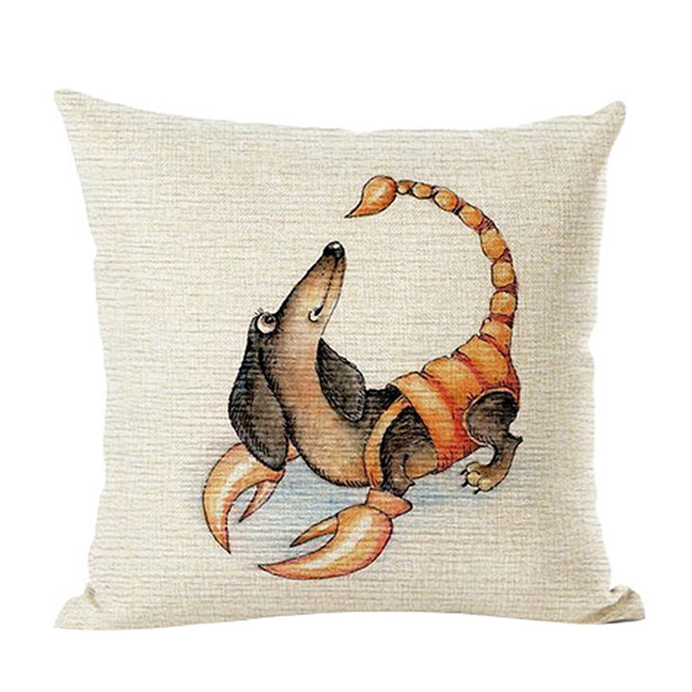 Funny Jezevčík Print Throw Pouzdro na polštář Potah na polštář Rozkládací pohovka Car Cafe Decor