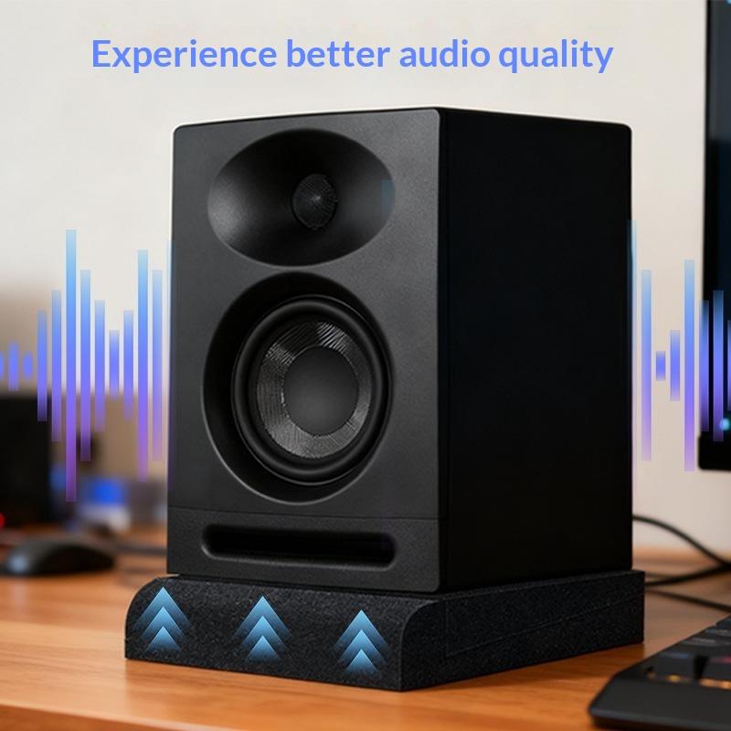 1 Juego 30X20X4.5Cm Espuma Acústica de Aislamiento de Alta Densidad Almohadillas Aislantes para Monitores de Estudio Altavoces Paneles Aislantes de Sonido