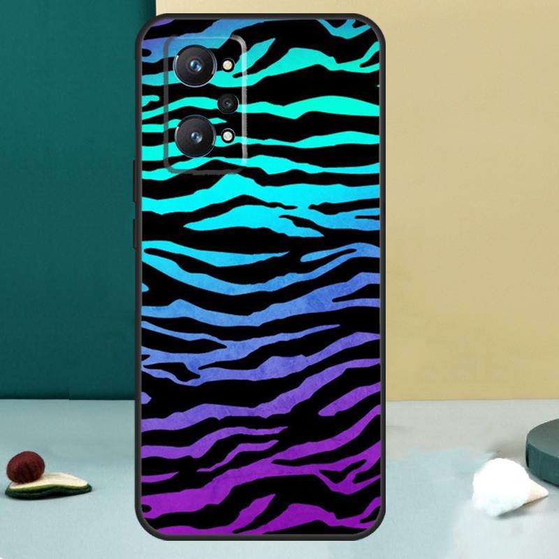 Zebra Skin Print For Realme GT 6T 5 6 GT 7 Pro C67 C75 C61 C55 C53 C51 C21Y C25S 10 11 12 13 14 Pro Plus Case