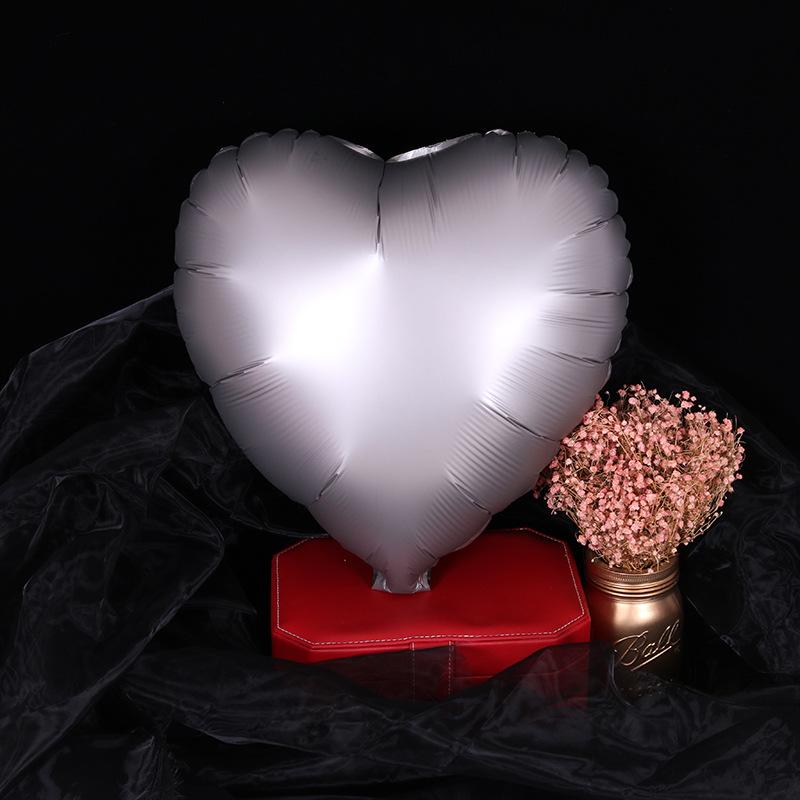 Heart-Shaped Metallic Balloon & Star Foil Balloon Set, 18-inch Birthday Party Decor
