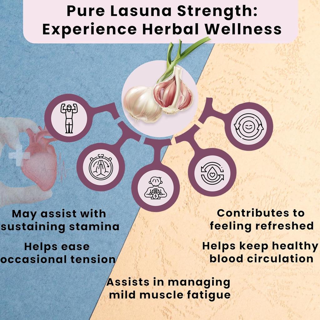 Jeena Sikho Lasuna Tablet Herbal Heart Wellness Supplement Natural Garlic Multivitamin Ayurvedic 60 Tablets Pack of 1