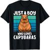 Just A Boy Who Loves Capybaras Funny Capybara Boys Kids T-Shirt
