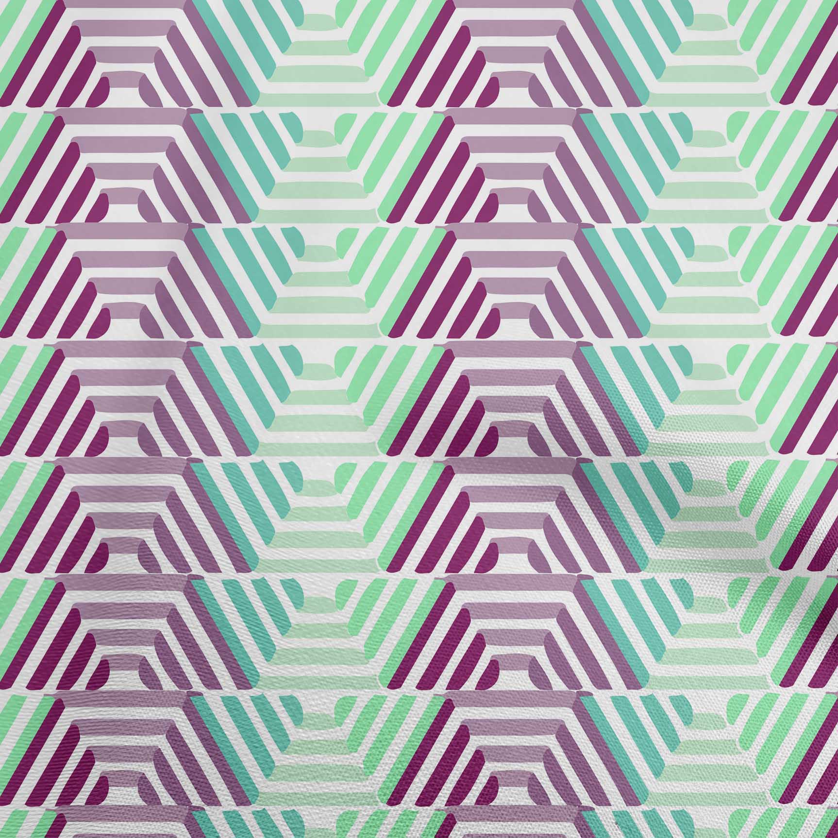 

oneOone Cotton Flex Light Blue Fabric Geometric Hexagon Stripes Sewing Fabric By The Yard Printed Diy Clothing Sewing Supplies 40 Inch 42 Inch Wide - Viscose Chiffon бірюзовий колір синій