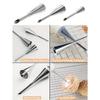Cream Icing Piping Nozzle Tips, Professional Stainless Steel Long Cream Puff Nozzle Decor Small Pastry Icing Piping Decorating Tools