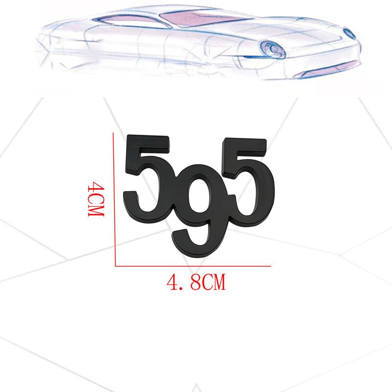 1 stk 3D Metall Esseesse Bilklistremerke Sinklegering Bilkarosseri Side Bak Bagasjerom Emblemer 695 595 Esseesse Logo For 500 695 595 Esseesse Auto Tilbehør