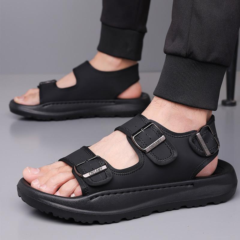 

Fashion Summer Open Toe Sandals Beach Shoes for Men Lightweight New Designer Fashion Casual Non-slip Hand Large Size Sandals Male 38-39
