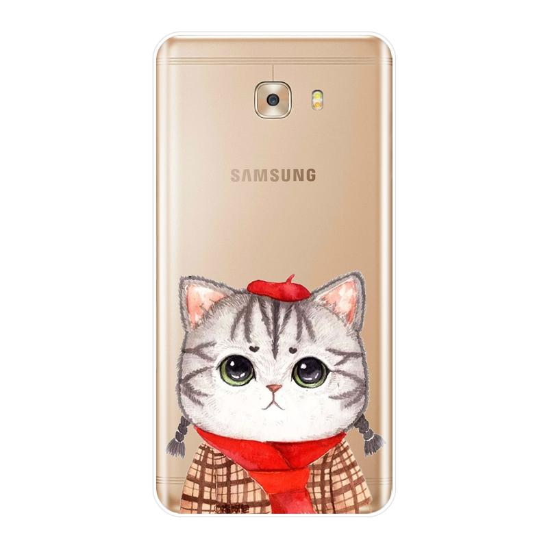 

Задняя крышка для Samsung Galaxy C9 C7 C5 Pro, мопс, собака, кошка, корги, милый кролик, силиконовый мягкий чехол для телефона для Samsung Galaxy C5, C7, C8 Galaxy C5