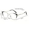 HD Anti-blue Light Fashion Cat-eye Metal Presbyopia Glasses Women Men Comfortable Eye Protection Eyewear +1.0 To +4.0