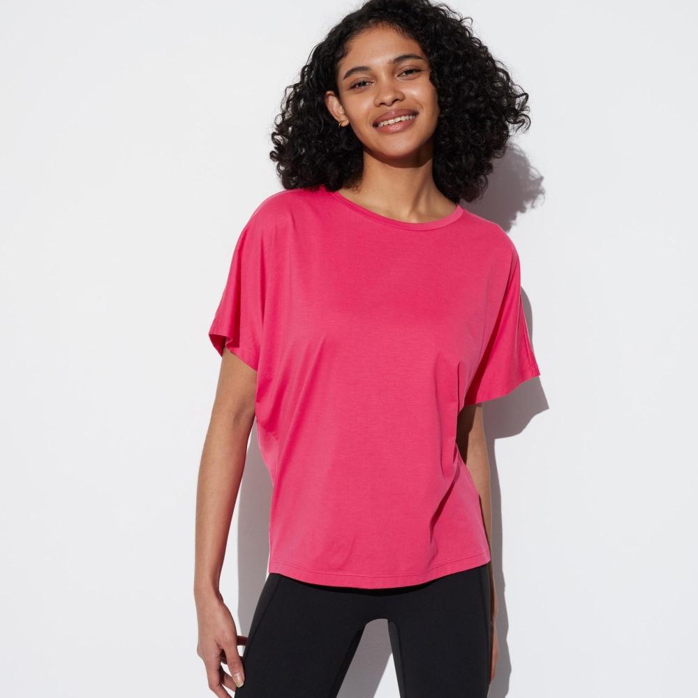 

UNIQLO JAPAN Air Rhythm Drape T с короткими рукавами