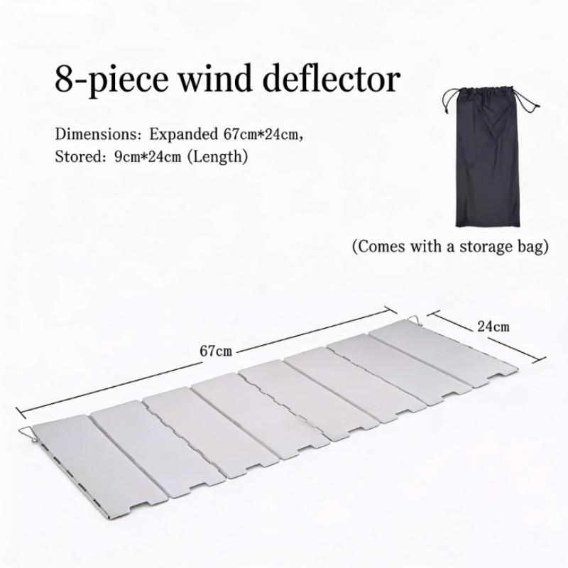 1pc Ultralight Aluminum Alloy Stove Windscreen | Foldable, Suitable for Outdoor Camping and Picnic