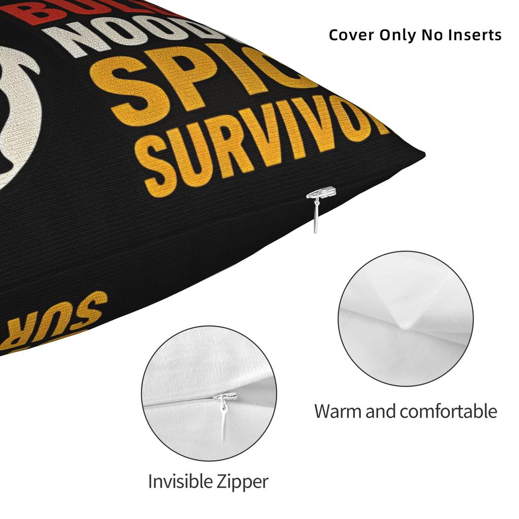Federa Cuscino Design Buldak Noodles Spice Survivor Copricuscino Morbido Per Sedia Soggiorno Federe Cuscino Novità