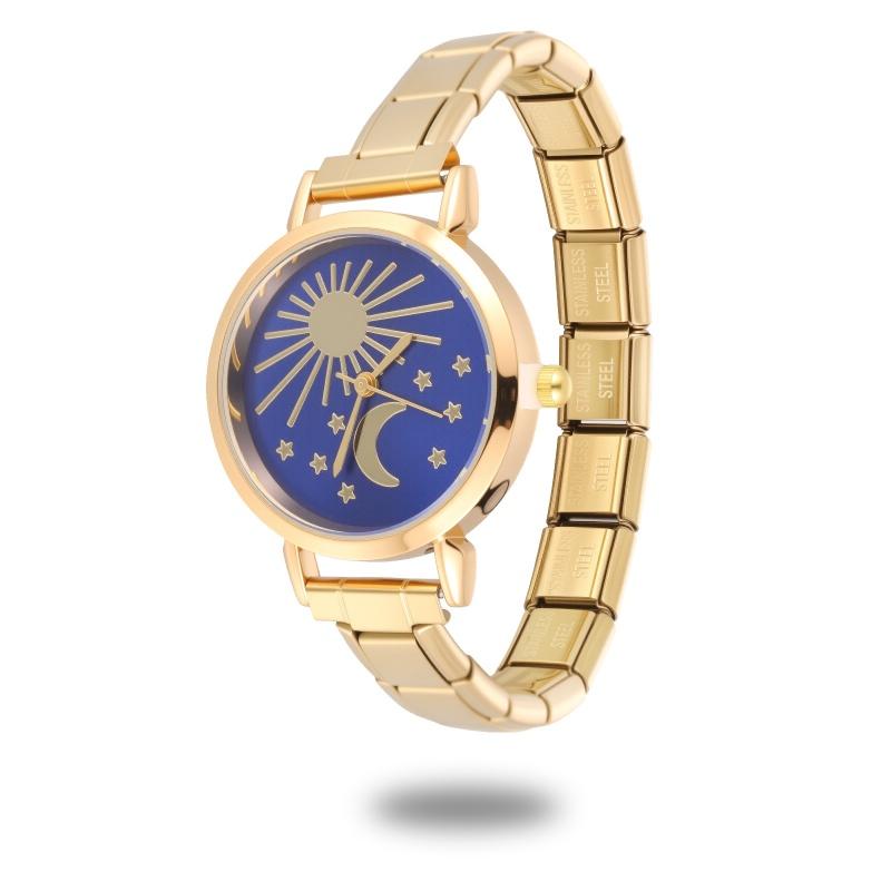 Vintage Luxury High Quality Women's Men's Stainless Steel Windmill Shaped Watch Bracelet For Friend Birthday DIY Jewelry Gifts