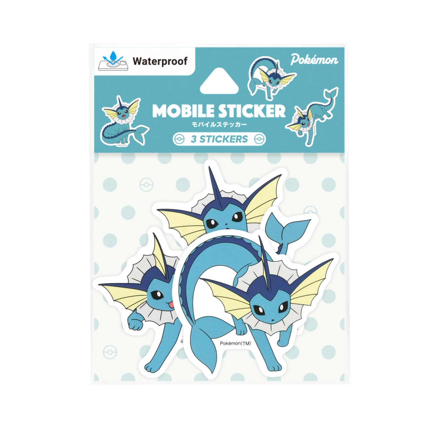 Gourmandies Pokemon Mobile Sticker Vaporeon POKE-951C