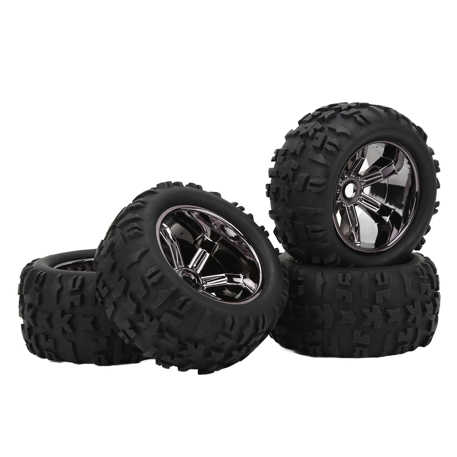 

4 шт. Гумові шини для радіокерованих моделей, міцна амортизація, зносостійкі, запасні гумові шини для Traxxas Maxx