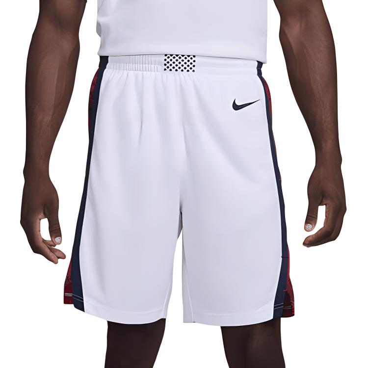 

Nike USA Basketball Team Olympic Series Breathable Moisture-Wicking Comfortable Lace-Up Mid-Rise Fitted Basketball Jersey Men jersey White FQ0303100 S