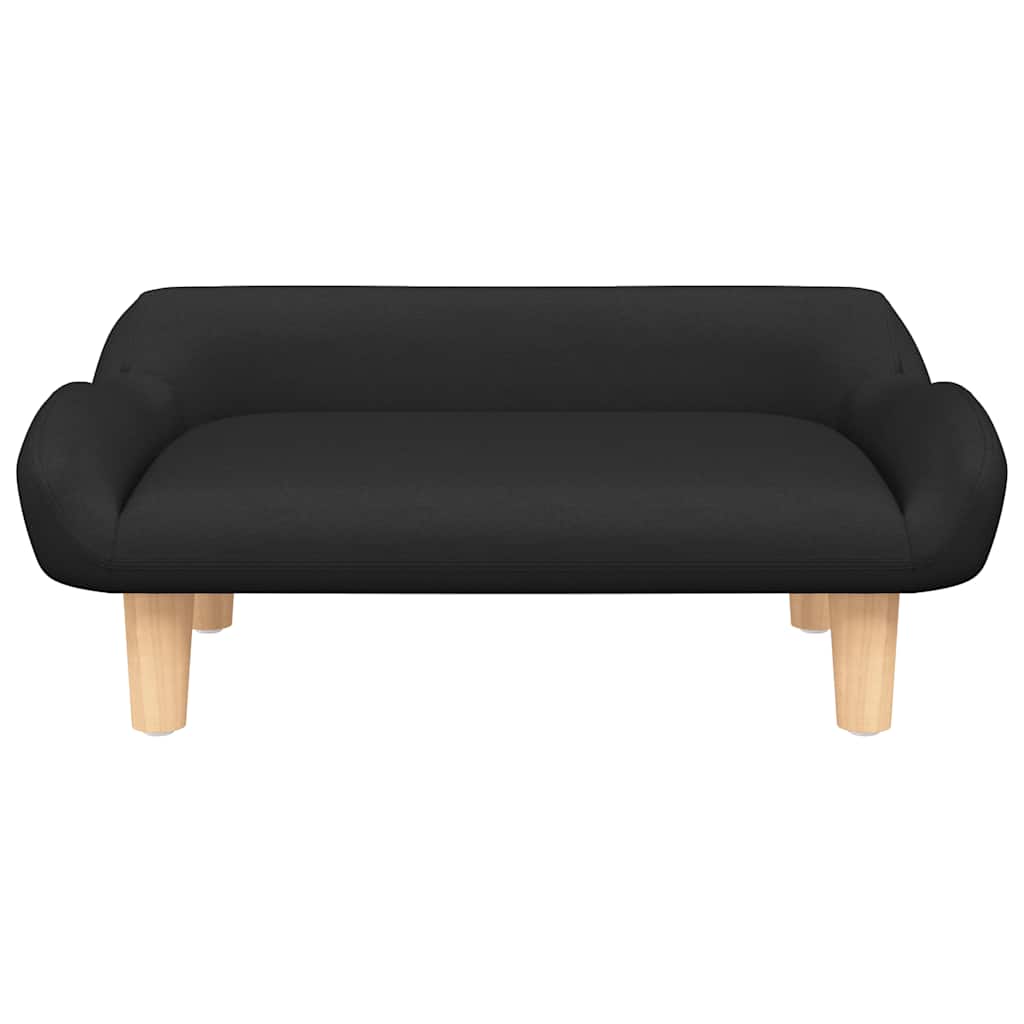 Kids Sofa Black 70 x 40 x 24 cm Fabric