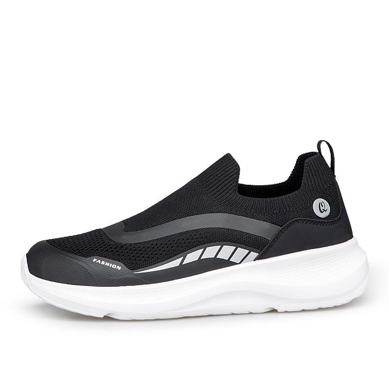 Couple soft-soled hiking shoes sneakers new mesh breathable shock absorption lightweight thick-soled casual shoes