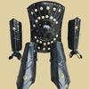 Schwarzer Heizschild Mittelalterlicher Schwarzer Schild Handpanzer Beinpantzer Komplettes Set Bestes Geschenk Sammlerstück