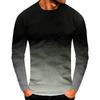 Mens Fashion Long Sleeve T-Shirt 3D Print Tee